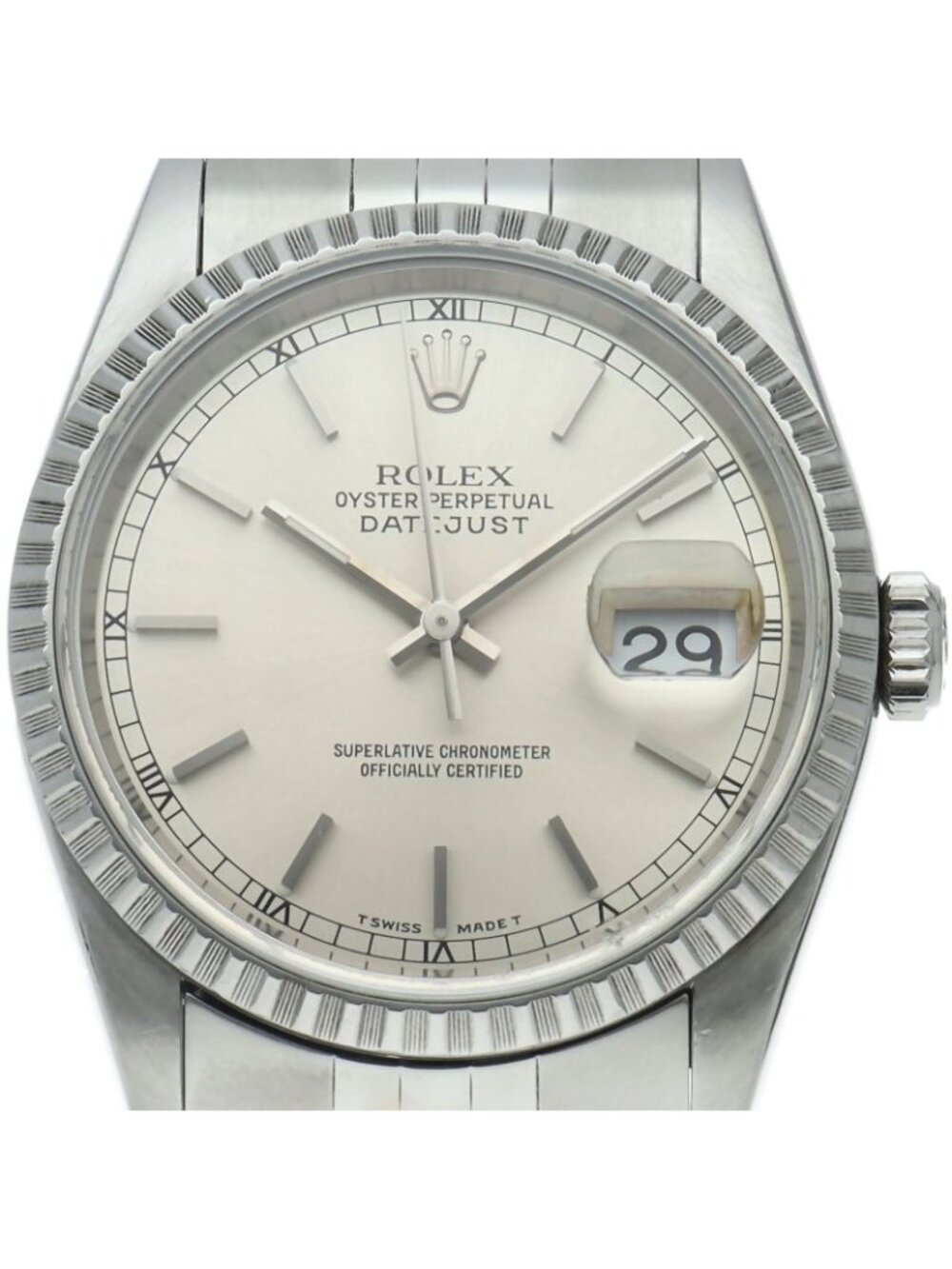 Rolex Datejust Watch SS Silver Polished